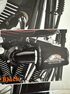 29080-09 Harley Davidson Screamin Eagle Black Air Cleaner Kit Heavy Breather Sportster Xl
