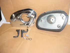 29400246a Harley-davidson Chrome Screaminft Eagle High-flow Air Cleaner Kit -wedge 13828