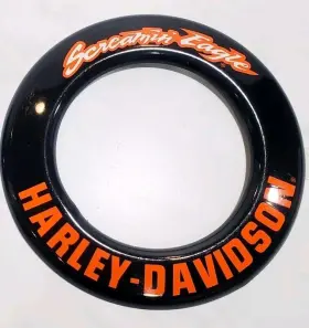 29503-07 Harley-davidson Oem Screamin Inch Eagle Air Cleaner Round Insert Trim Bezel