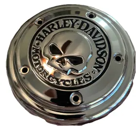 61400007 Harley-davidson New Old Stock Oem Willie G Skull Air Cleaner Trim In Box