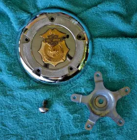 29035-04 Harley-davidson 92223-05 Firefighter Air Cleaner Trim Cover Insert Chrome P/a #29035-04