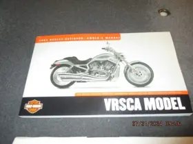 99736-02 Harley Davidson Genuine Harley-davidson 2002 Vrod Vrsca Manual Oem # New Condition