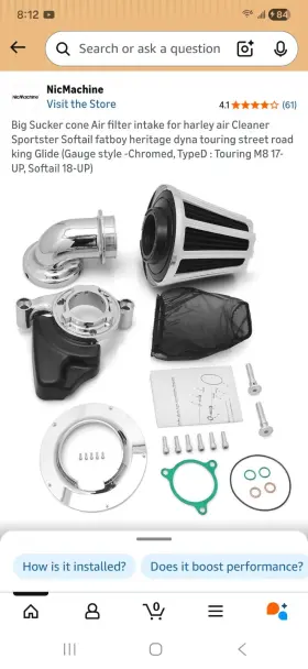 Sm-1866-d-cd Harley-davidson Big Sucker Air Cleaner