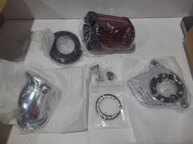 Heyomotor 2255-d-bk-cd Heavy Breather Extreme Highflow Air Cleaner Intake Filter For Harley Touring