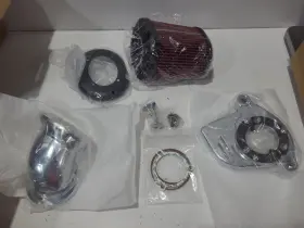 2255-d-bk-cd Heyomotor Heavy Breather Extreme Highflow Air Cleaner Intake Filter For Harley Touring