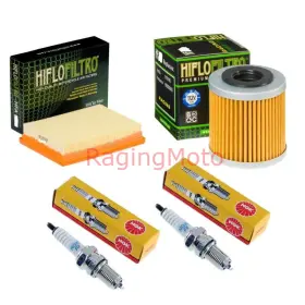 102021 Hiflofilto & Ngk Service Engine Kit Hiflo Air And Oil Filter Spark Plug Fits Aprilia Sxv/r