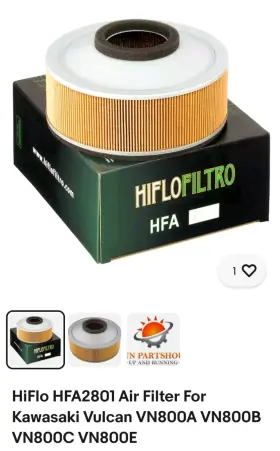 Hfa2801 Hiflofiltro Hiflo Air Filter For Kawasaki Vulcan Vn800a Vn800b Vn800c Vn800e
