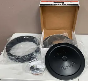 120-102b Holley Air Cleaner 14 Inch Diameter Black Washable 3 Height