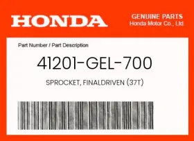 41201-gel-700 Honda Genuine Sprocket Finaldriven 37t -