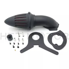 Gtcmt225b-001-mbk Httmt Bullet Air Cleaner Kit Filter Intake For Honda Aero 750 Vt750 Ft86-ft12 Black