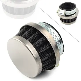 Hukyu 612046345481 38mm Performance Air Filter For 90cc-125cc Atv Go Kart Pit Bike Motorcycle Hs