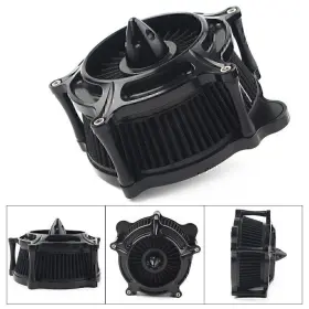 Hukyu 612046368817 Turbine Air Cleaner Spike Intake Filter For Harley Dyna/fxr Softail Touring