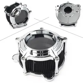 Hukyu 612046825051 Air Cleaner Intake Filter Fit Harley Softail Dyna Fatboy Touring Glide Flhr Flht
