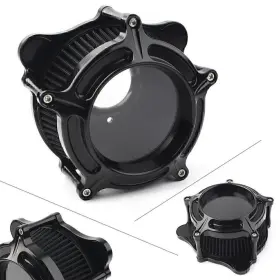 Hukyu 612047241898 Black Cnc Air Cleaner Intake Filter For Harley Touring Trike 2008-2015 2016