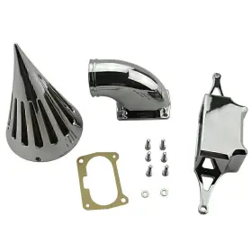 Hukyu 612047573531 Air Cleaner Intake Filter Kit Chrome For Yamaha Road Star Warrior 2002-2006 2003