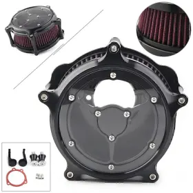 Hukyu 612051919851 Air Cleaner Filter Intake Fit Harley Sportster Iron 1200 883 72 91-19 Cnc Motor