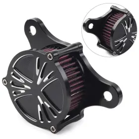 Hukyu 890000201800 Cnc Air Cleaner Red Intake Filter For Harley Touring Electra Glide Softail Flht