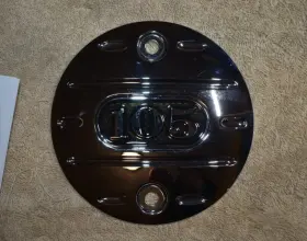 11500002 Indian Motorcycle Kings Mountain 2009-11 Airbox/air Cleaner Chrome Inch 105 Checkered Badge