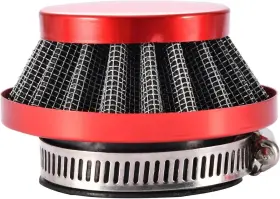 Af-09 J & R Collection 42/43/44mm Red Air Filter With Hose Clamp 50cc 70cc 90cc 110cc Atv Dirt Pit Bike