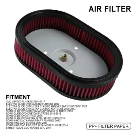 H12161401-d Jfg Racing Air Filter For Harley Street Glide Cvo Flhxse 2010-2017