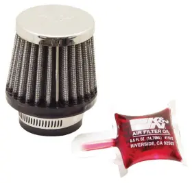 Rc-0790 K&n Engineering Universal Air Filter Round Tapered 2.25 Inch Chrome