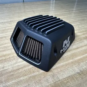 Rk-3955 K&n Engineering Street Metal Air Intake System Shaker Black #rk-3955 Harley Davidson New