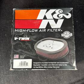 K&n Filters E-3336 K&n High Flow Air Filter V-twin Motorcycle Harley Performance New