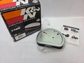 Hd-1611 K&n High Flow Air Filter For Harley Davidson New Open Box