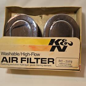 K&n Rc-2372 K&n Yamaha 550 Washable High Flow Duel Flange Air Filters. Open Box