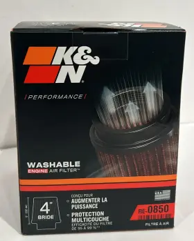Re-0850 K&n Universal Clamp-on Air Filter A19