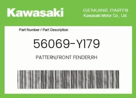 56069-y179 Kawasaki Genuine Pattern Front Fender Rh -