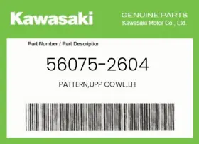 56075-2604 Kawasaki Genuine Pattern Upp Cowl. Lh -