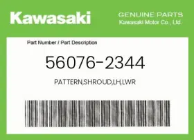 56076-2344 Kawasaki Genuine Pattern Shroud Lh Lwr -