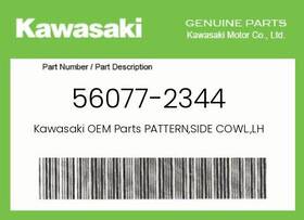 Kawasaki 56077-2344 Genuine Pattern Side Cowl. Lh -