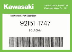 Kawasaki 92151-1747 Genuine Bolt 6mm -