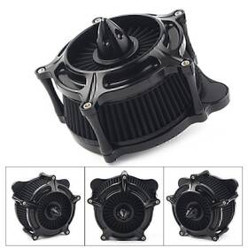 Kkkeeparts 523456370881 Turbine Spike Air Intake Filter Cleaner For Harley Dyna Softail Touring Trike