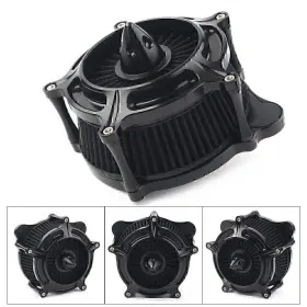 Kkkeeparts 550733680777 Turbine Spike Air Intake Filter Cleaner For Harley Dyna Softail Touring Trike