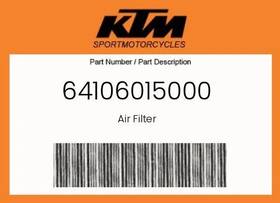 Ktm 64106015000 Genuine Air Filter -