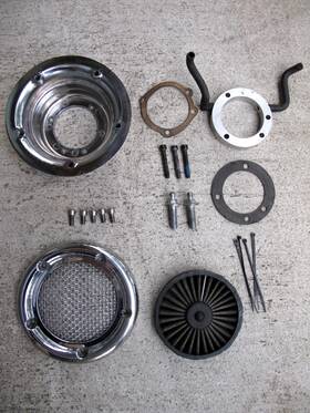 Kuryakyn 519870 Harley Tc Dyna Touring Softail Sportster Veliciraptor Air Cleaner Velocity