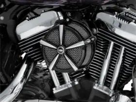 9549 Kuryakyn Hi-five Mach 2 Air Cleaner Black/chrome #9549 Harley Davidson Sportster