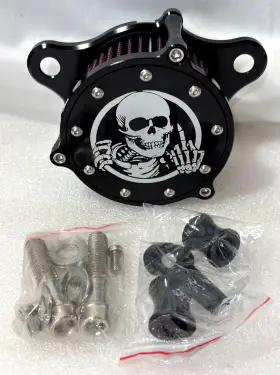 09001-0008bb-1df Lenkdou Devil Skull Air Cleaner Intake Filter For Harley Sportster 883 1200 Roadster Xl