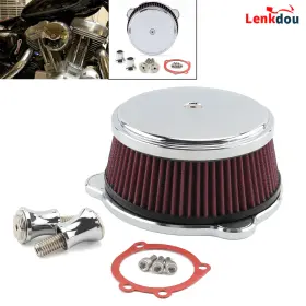 09007-0032cr-fma Lenkdou Motorcycle Smooth Air Cleaner Intake Filter For Harley Sportster Xl 883 1200 48