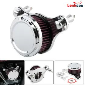 09009-0029cr-fma Lenkdou Motorcycle Air Cleaner Intake Filter For Harley Softail Touring Road Glide Dyna