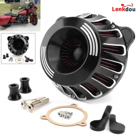 09010-0013bwr-fma Lenkdou Cnc Air Cleaner Intake Filter For Harley M8 Softail 18-23 Touring Flhx 2017-2023