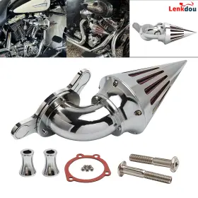 9009-0036cr-fma Lenkdou Cone Spike Air Cleaner Filter For Harley Evo And Twin Cam Softail Touring Dyna/fxr