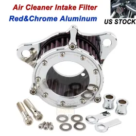 Mp09-001-0001cr-le Lenkdou For Harley Sportster Iron Xl1200 883 48 72 Cnc Air Cleaner Intake Filter Kit