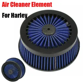 Mp09-001-0005bll1 Lenkdou Blue Air Cleaner Intake Filter Element Replacement For Harley Softail Touring Xl