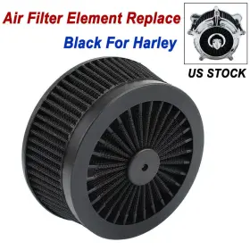 Mp09-001-0005busle Lenkdou Us Black Air Cleaner Intake Filter Element Replace For Harley Electra Glide Dyna
