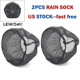 Mp09-001-0009lmt Lenkdou 2pcs Air Filter Cleaner Rain Sock Covers For Harlay Touring Softail Dyna Black