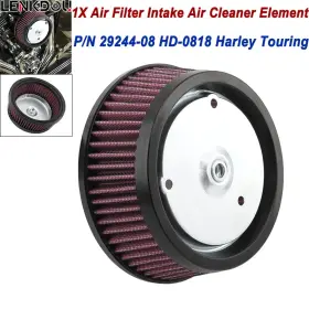 Mp09-001-0012rl1 Lenkdou Air Filter Intake Red For Harley Road Street Electra Glide King 2008-2016